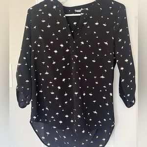 Black & White Office Top